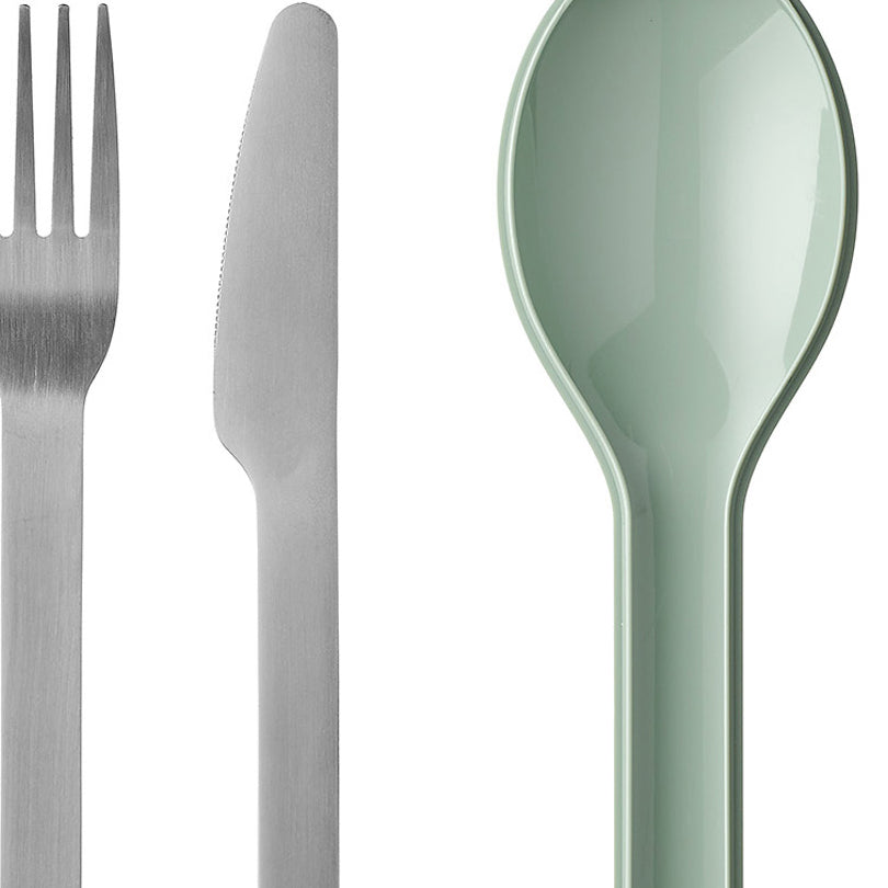 Posate "Ellipse" con custodia, set 3 pezzi cm 5,1x19,5