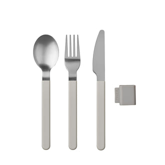 Set posate con pratico clip "Silueta", 3 pezzi cm 20,2x4,3x4