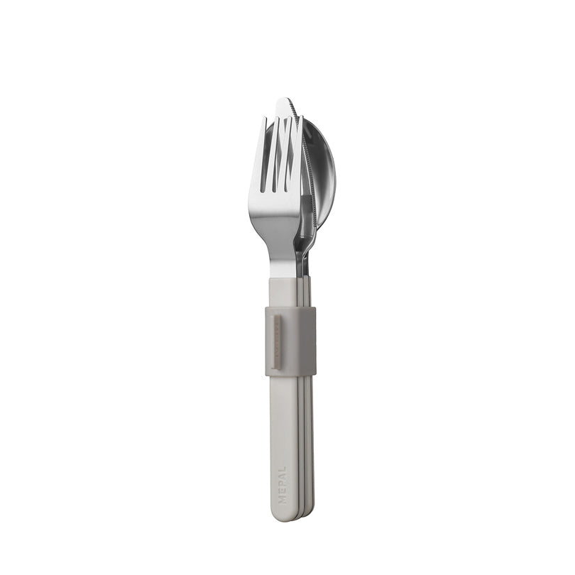 Set posate con pratico clip "Silueta", 3 pezzi cm 20,2x4,3x4