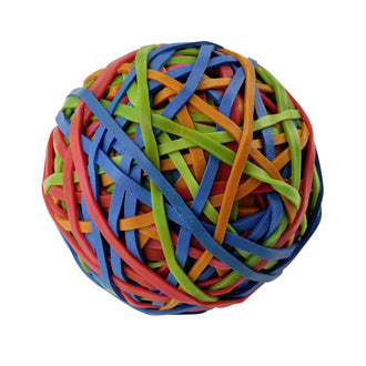 Pallina di elastici "Tecno", 190 pezzi assortiti cm Ø8x16,5