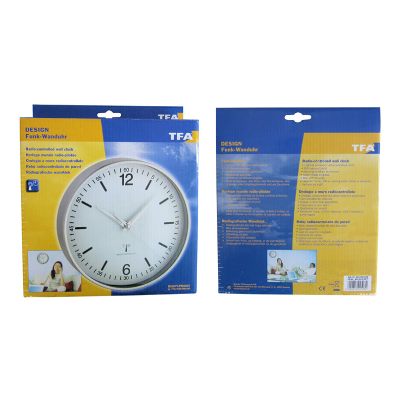Orologio da parete radiocontrollata Cm 19,5x4,5