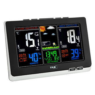 Stazione barometrica Spring radio controllata e sensore esterno wireless Cm 21x2,6x14