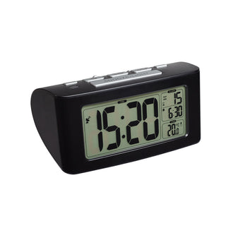 Sveglia radiocontrollata Siesta con indicazione temperatura interno cm 13,8x7x7