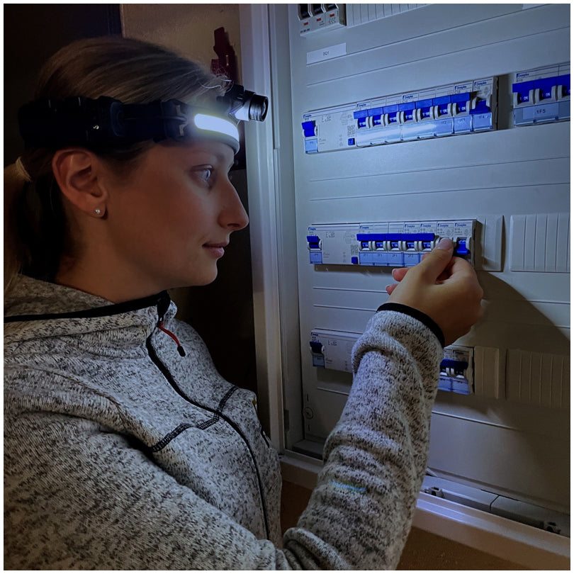 Torcia da testa a LED "Lumatic Head" cm 15,6x9x5,4