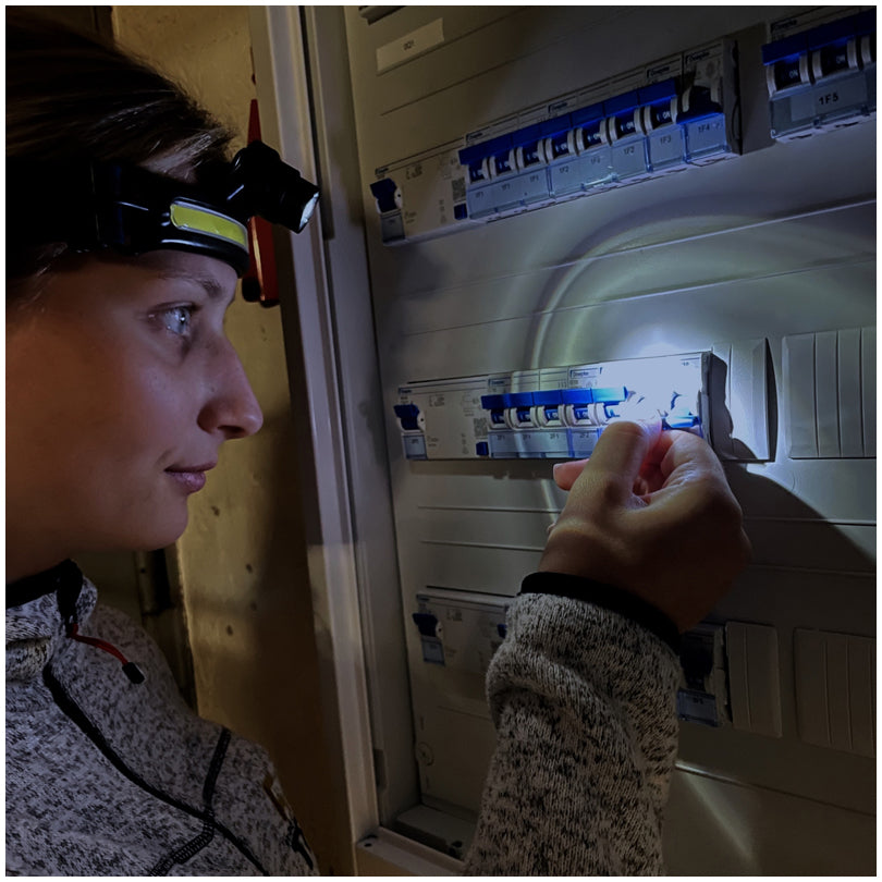 Torcia da testa a LED "Lumatic Head" cm 15,6x9x5,4