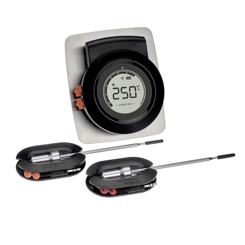 Smart Wireless BBQ Termometro "Hyper BBQ" cm 10,5x12,3x10,9