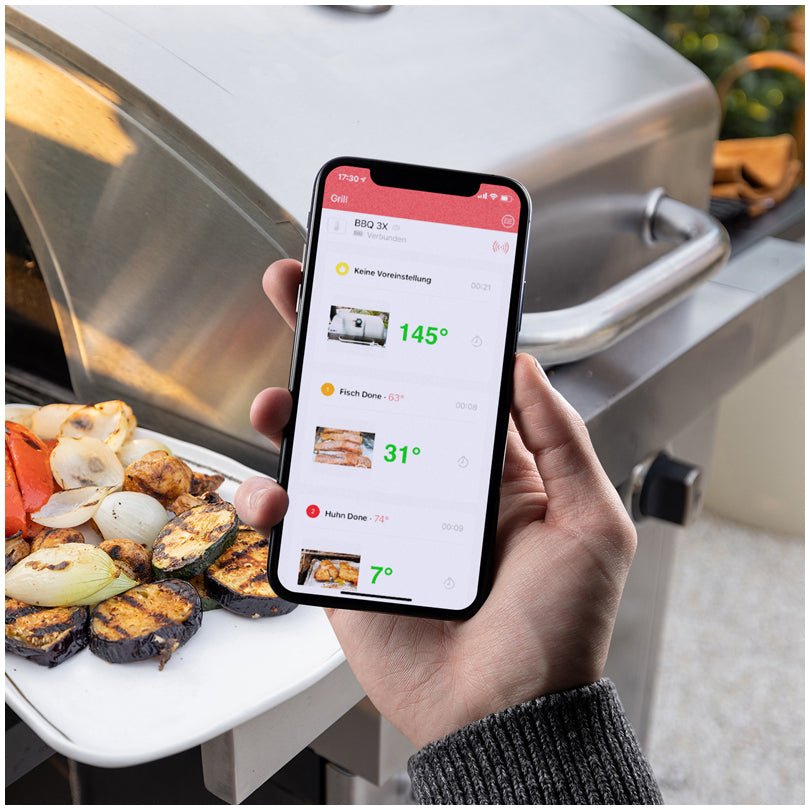 Smart Wireless BBQ Termometro "Hyper BBQ" cm 10,5x12,3x10,9