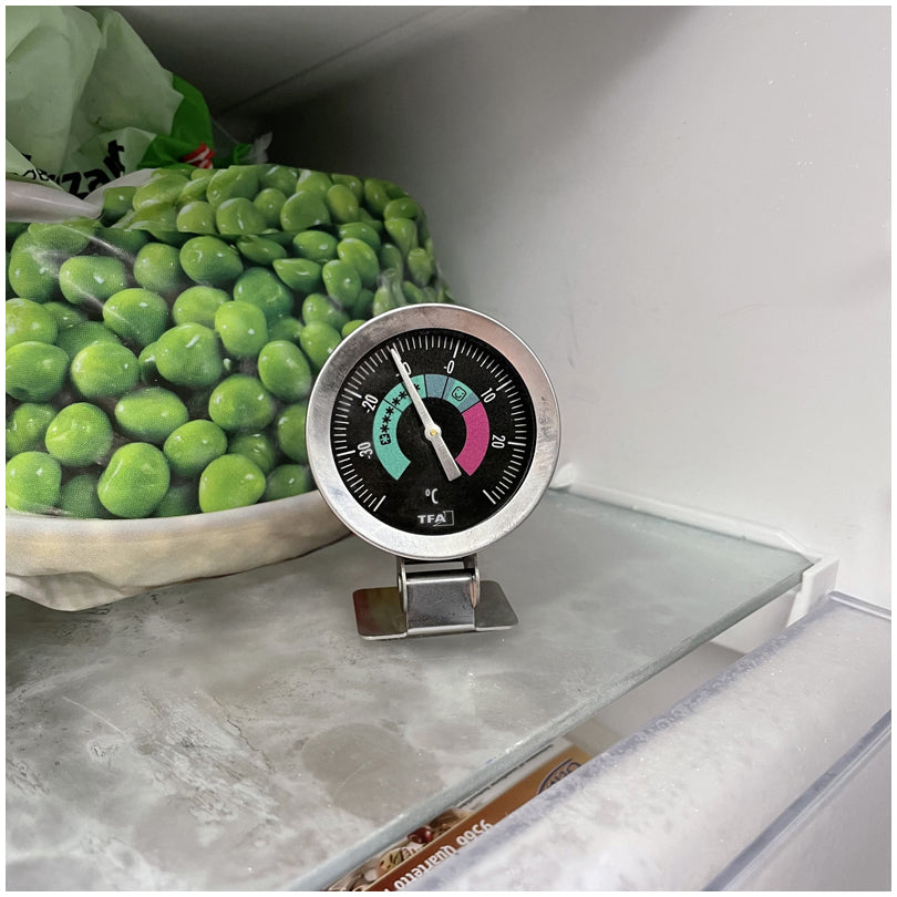 Termometro analogico per frigorifero e freezer cm 5,4x2,4x6,7