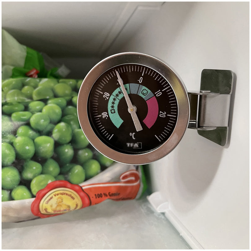Termometro analogico per frigorifero e freezer cm 5,4x2,4x6,7