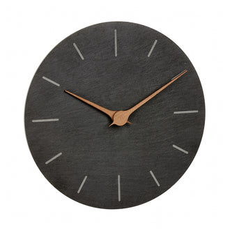 Orologio da parete analogico "Ardesia" cm Ø25x4,3
