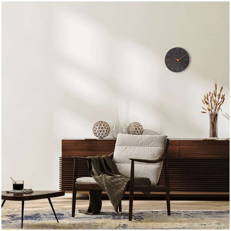 Orologio da parete analogico "Ardesia" cm Ø25x4,3