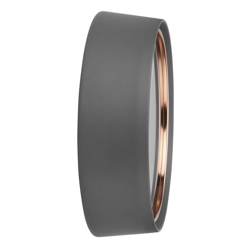 Orologio da parete radiocontrollato analogico con cornice in metallo cm Ø22,3x7