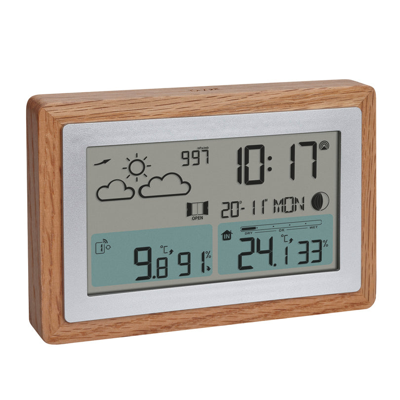 Stazione meteorologica radiocontrollata "Oak", trasmettitore incluso cm 15x2,7x10