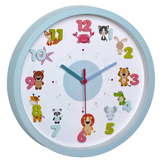 Orologio da parete per bambini analogico "Little Animals" cm Ø31