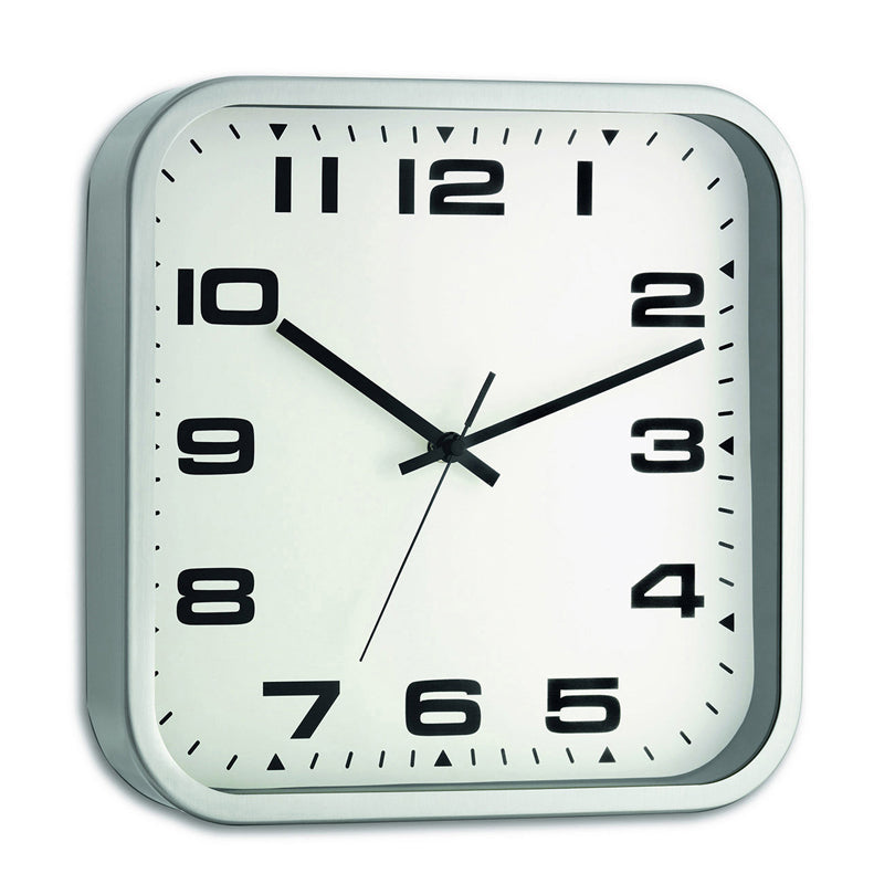 Orologio da parete analogico con cornice in metallo cm 30x30x4,8