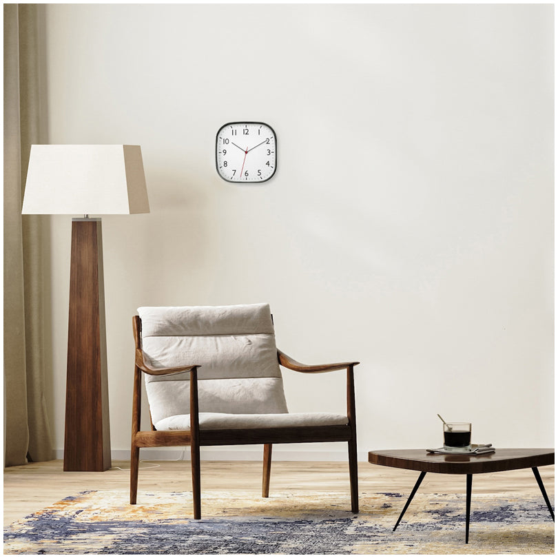Orologio da parete analogico con copertura in vetro cm 27,9x4,9x27,9