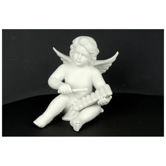 ANGELO CON XILOFONO L BCO PORCELL. CM 14X14X15 CM 14X14X15