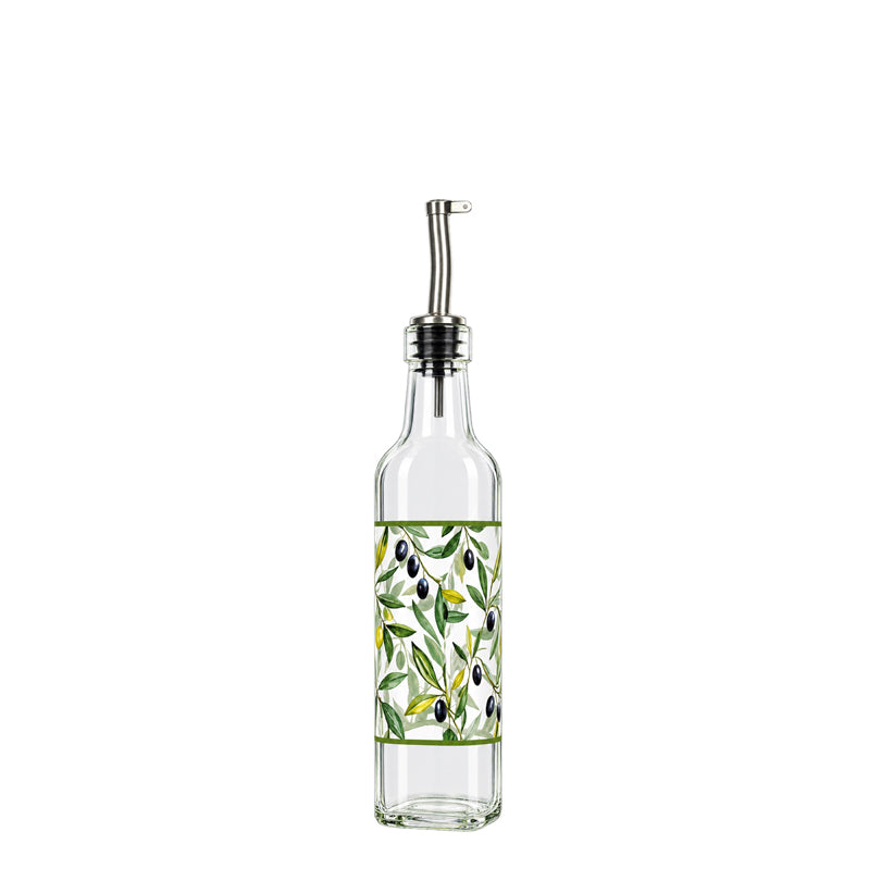 Oliera con tappo dosatore "Rustic Olives" l 0,25/cm 4,5x4,5x26