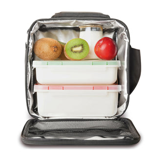 Lunchbag "Soft" con due contenitori Cm 19,5x12x25