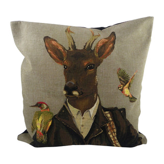 Cuscino "Cacciatore capriolo" cm 45x45