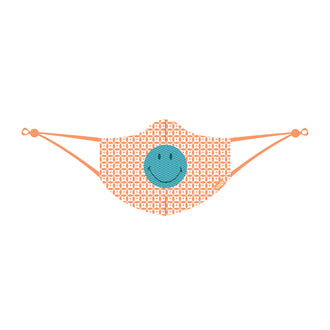 Mascherina "Smiley - Geometric Red" cm 25x13,5