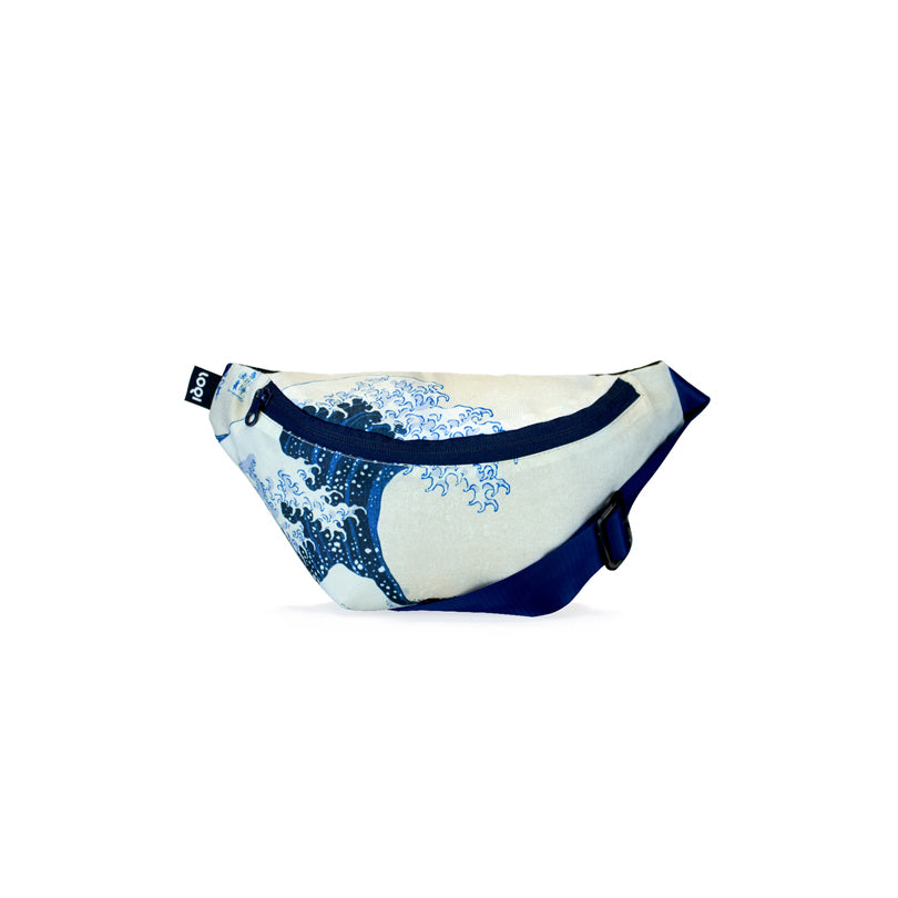 Marsupio/Bum Bag "Katsushika Hokusai - The Great Wave Recycled" cm 30x14