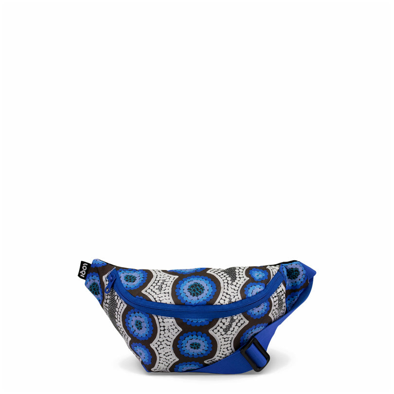 Marsupio/Bum Bag "Kirsten Nangala Egan - Water Dreaming Blue Recycled" cm 30x14