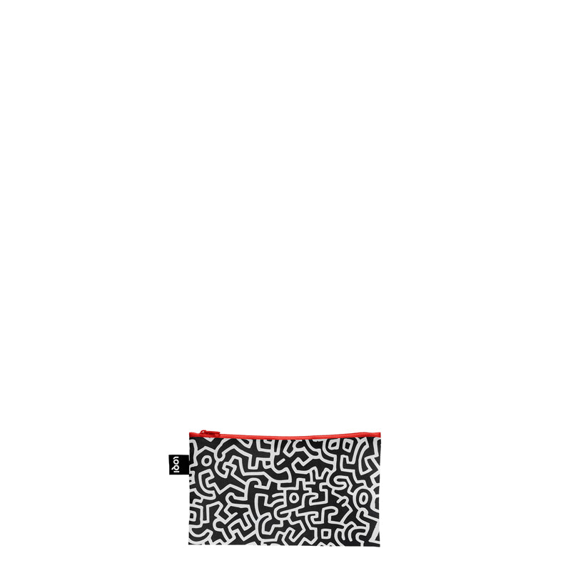 Zip pocket "Keith Haring - Political Line, Andy Mouse, New York" assortite 3 pezzi cm 13-25x23-32
