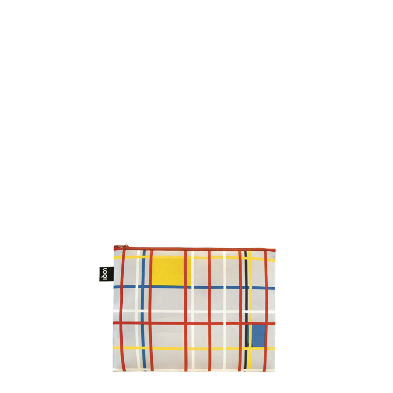 Zip pocket "Hilma af Klint/Piet Mondrian - The Swan, Childhood, New York City 3 Recycled", confezione assortita da 3 pezzi