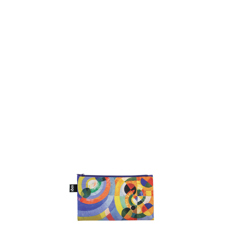Zip pocket "Robert Delaunay/Wassily Kandinsky/Piet Mondrian - Circular Forms, Several Circles, Composition with Red, Yellow, Blue and Black Recycled", confezione assortita da 3 pezzi