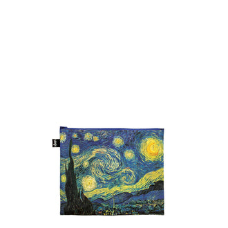 Zip pocket "Vincent Van Gogh - Irises, A Wheatfield with Cypresses, The Starry Night Recycled", confezione assortita da 3 pezzi