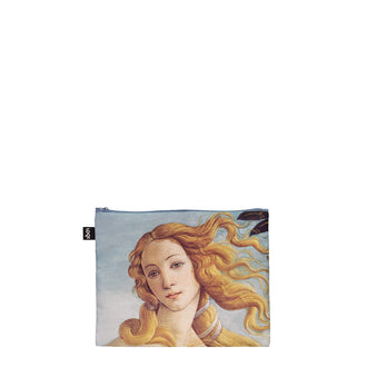 Zip pocket "Sandro Botticelli - Birht of Venus, Primavera, Portrait of Venus Recycled", confezione assortita da 3 pezzi