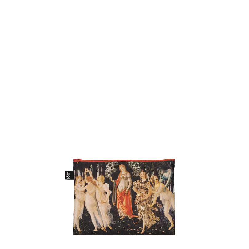 Zip pocket "Sandro Botticelli - Birht of Venus, Primavera, Portrait of Venus Recycled", confezione assortita da 3 pezzi