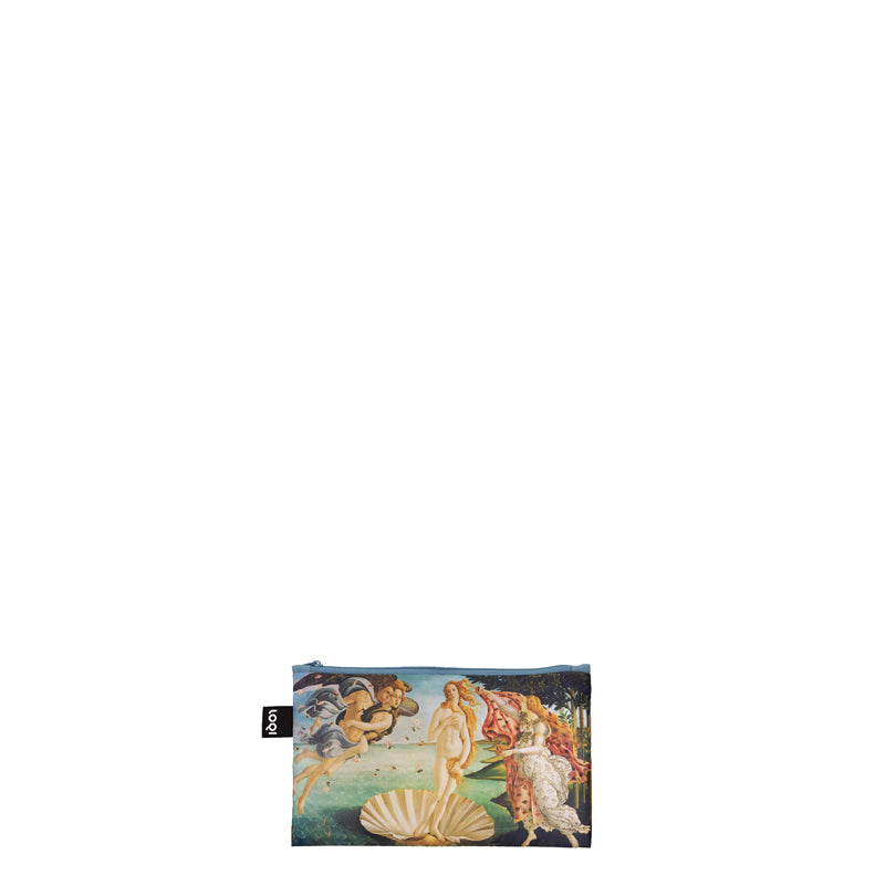 Zip pocket "Sandro Botticelli - Birht of Venus, Primavera, Portrait of Venus Recycled", confezione assortita da 3 pezzi