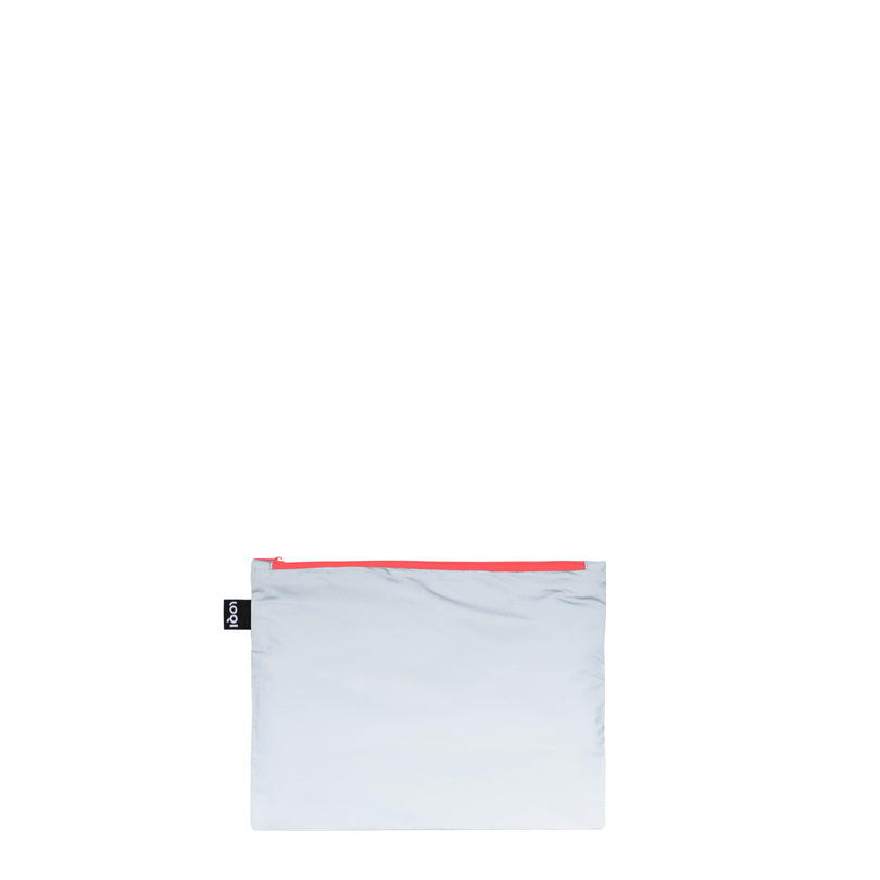 Zip pocket "Reflective  - Neon Recycled", confezione assortita da 3 pezzi