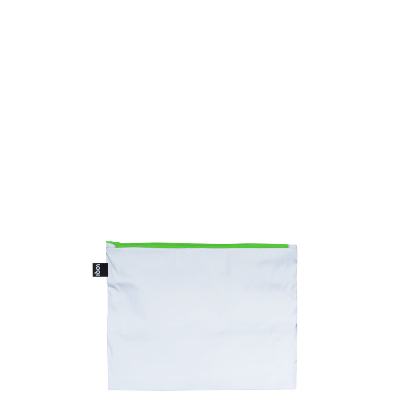 Zip pocket "Reflective  - Neon Recycled", confezione assortita da 3 pezzi