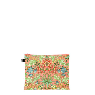 Zip pocket "William Morris  - The Strawberry Thief, Orchard, Dearle, Hyacinth Recycled", confezione assortita da 3 pezzi