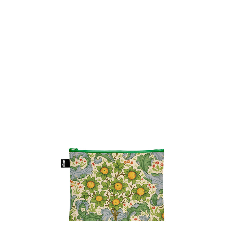 Zip pocket "William Morris  - The Strawberry Thief, Orchard, Dearle, Hyacinth Recycled", confezione assortita da 3 pezzi