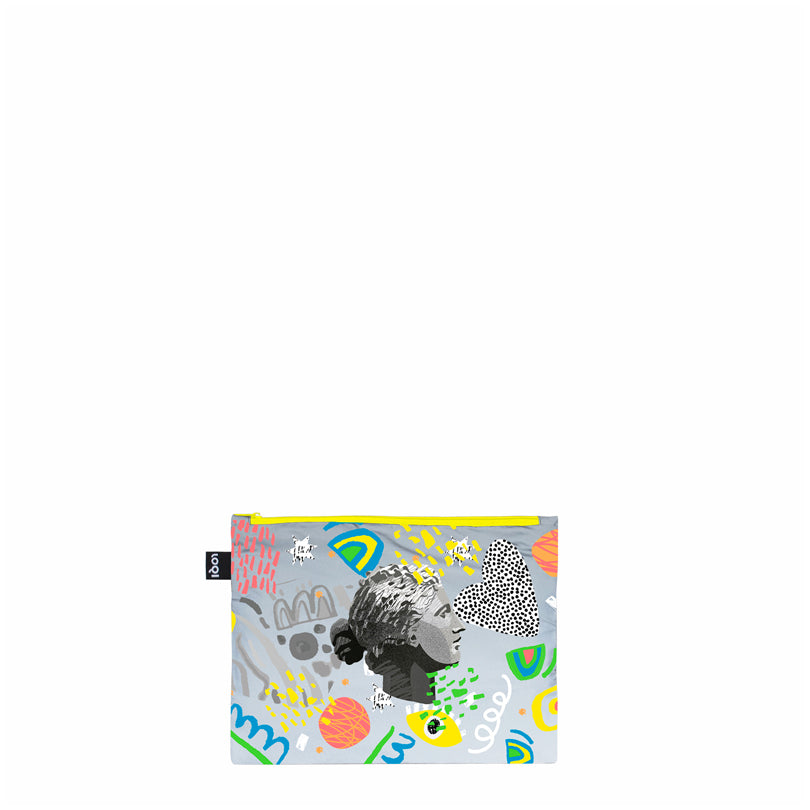 Zip pocket "Classic - Reflective Art Recycled", confezione assortita da 3 pezzi