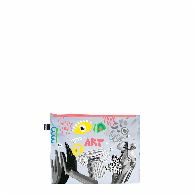 Zip pocket "Classic - Reflective Art Recycled", confezione assortita da 3 pezzi