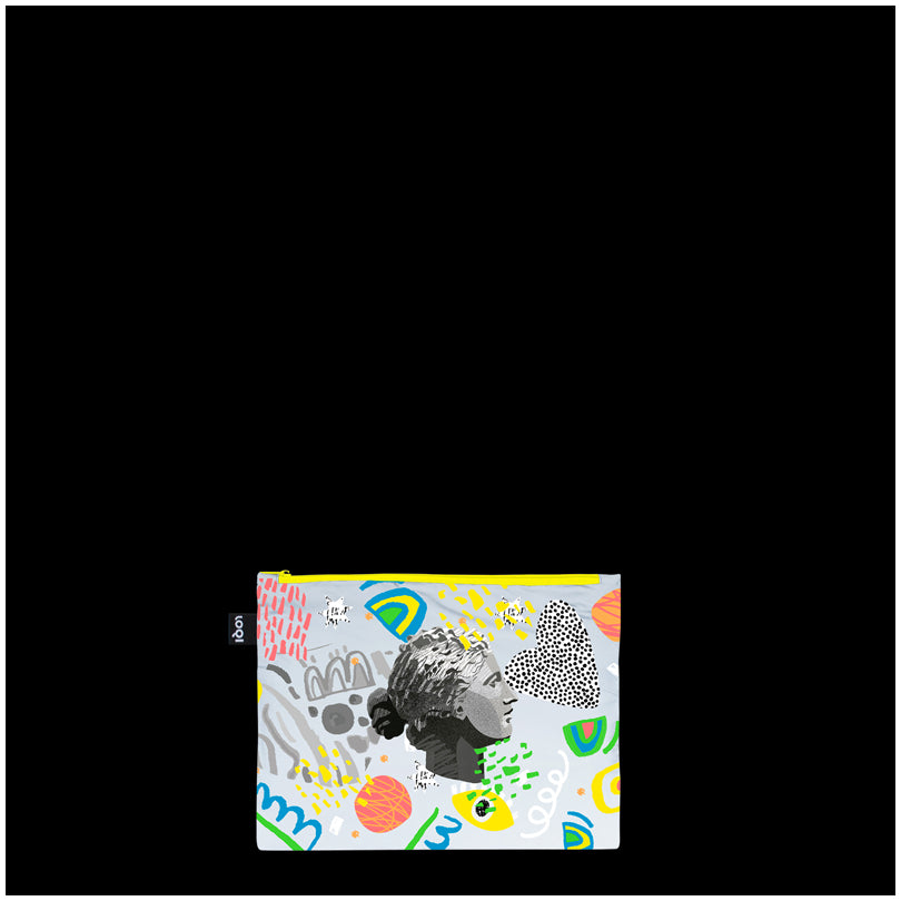 Zip pocket "Classic - Reflective Art Recycled", confezione assortita da 3 pezzi