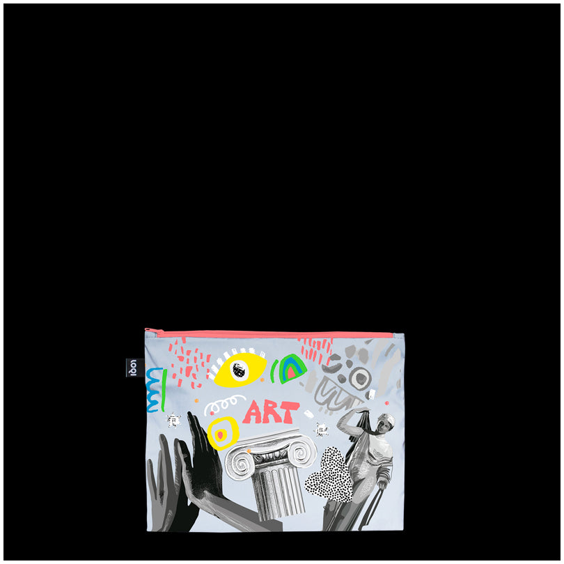 Zip pocket "Classic - Reflective Art Recycled", confezione assortita da 3 pezzi