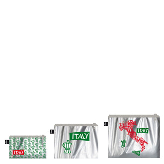 Zip pocket "Travel - Italy Metallic", confezione assortita da 3 pezzi