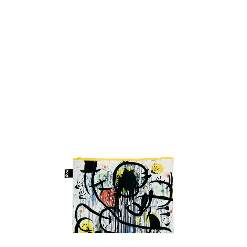 Zip pocket "Joan Miró - Woman, Bird and Star, May 68, Gold of Azure Recycled", confezione assortita da 3 pezzi