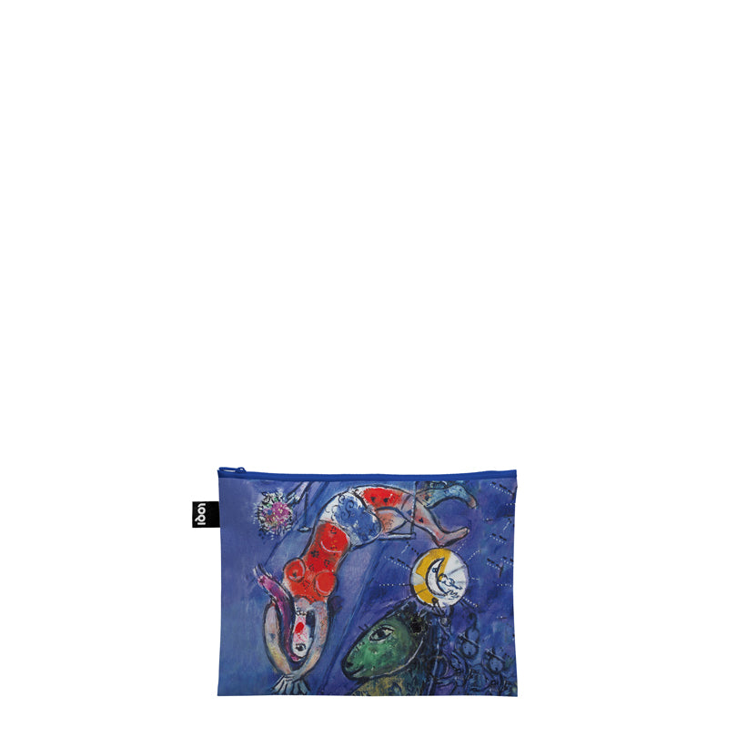 Zip pocket "Marc Chagall - I and the Village, Blue Circus, Circus Recycled", confezione assortita da 3 pezzi