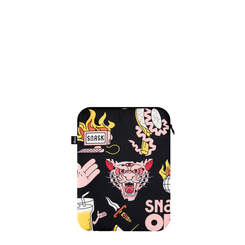 Custodia per notebook "Snask - Tiger Snake Beer Black" cm 36x26,5x1,5