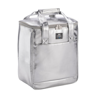 Borsa termica per 6 bottiglie Silver "Fun" l 18,5/cm 30x18x35