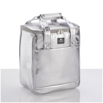 Borsa termica per 6 bottiglie Silver "Fun" l 18,5/cm 30x18x35