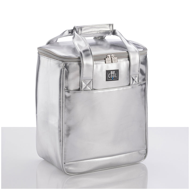 Borsa termica per 6 bottiglie Silver "Fun" l 18,5/cm 30x18x35