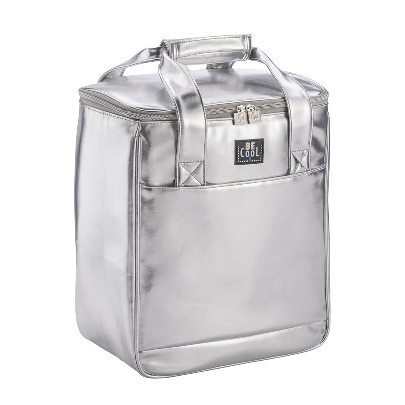 Borsa termica per 6 bottiglie Silver "Fun" l 18,5/cm 30x18x35